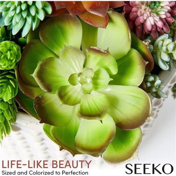 Artificial Succulents (14 Pack) - Premium Succulent Plants Artificial -Realistic - Picture 4 of 6